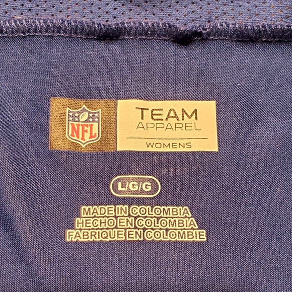 NFL Team Apparel Women's Indianapolis Colts Football Jersey Lace Up Bling Letter - Picture 10 of 10